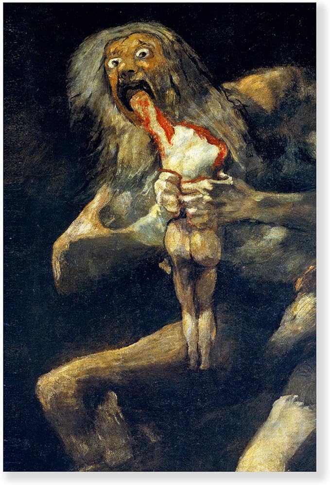 123 生命土星吞噬他的儿子海报 francisco de goya prints 著名绘画墙